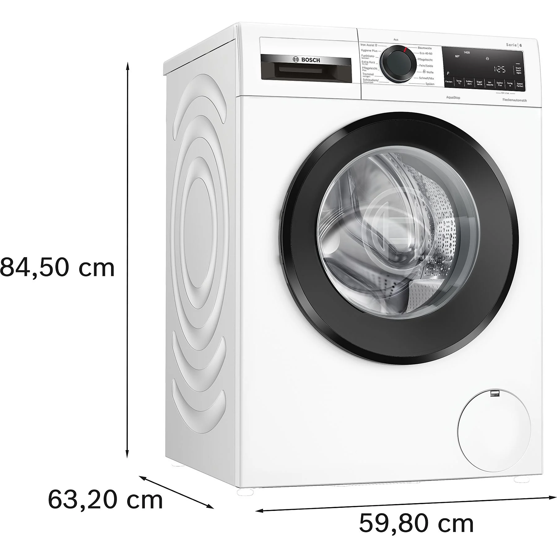Bosch WGG244ZECO Serie 6 – 9 kg Waschmaschine, 1400 U/Min, Energieklasse A, EcoSilence Drive, ActiveWater Plus, SpeedPerfect, HygienePlus, AquaStop