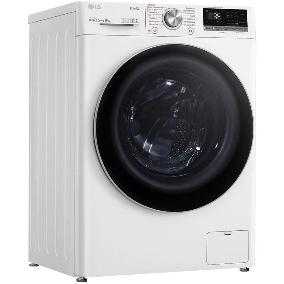 LG F4WV709P1E Waschmaschine 9 kg – AI DD, TurboWash 360°, Steam & Allergy Care, 6 Motion, Inverter Direct Drive, SmartThinQ – Extra leise, hygienisch & ultraschnell