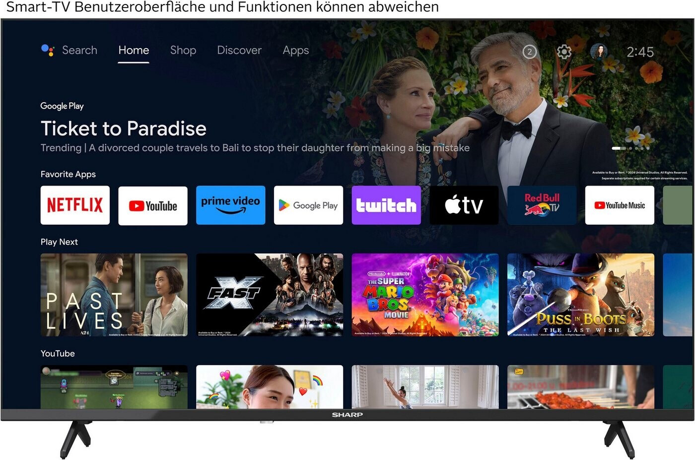 Sharp 2T-C40GFx LED-Fernseher